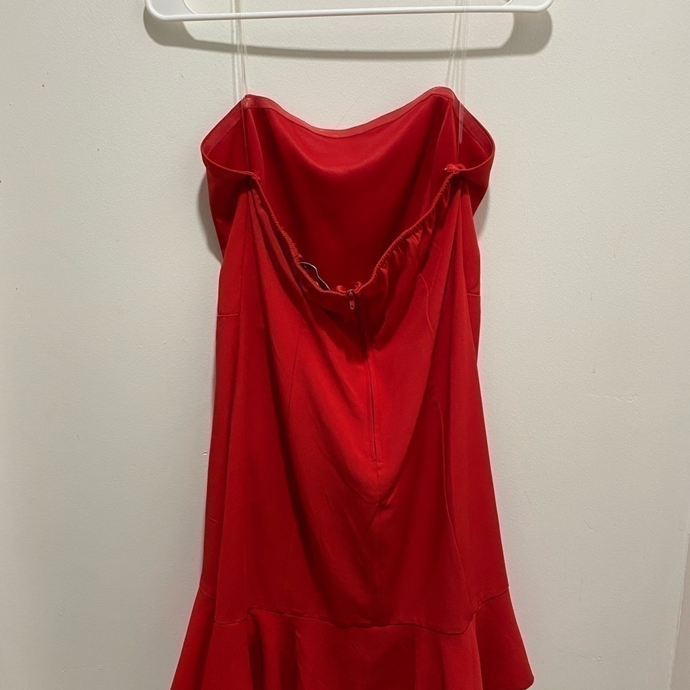 𝅺speechless Juniors' Strapless Ruffle-Hem Dress - Red, Size 13, $69 Bin P - Picture 7 of 9
